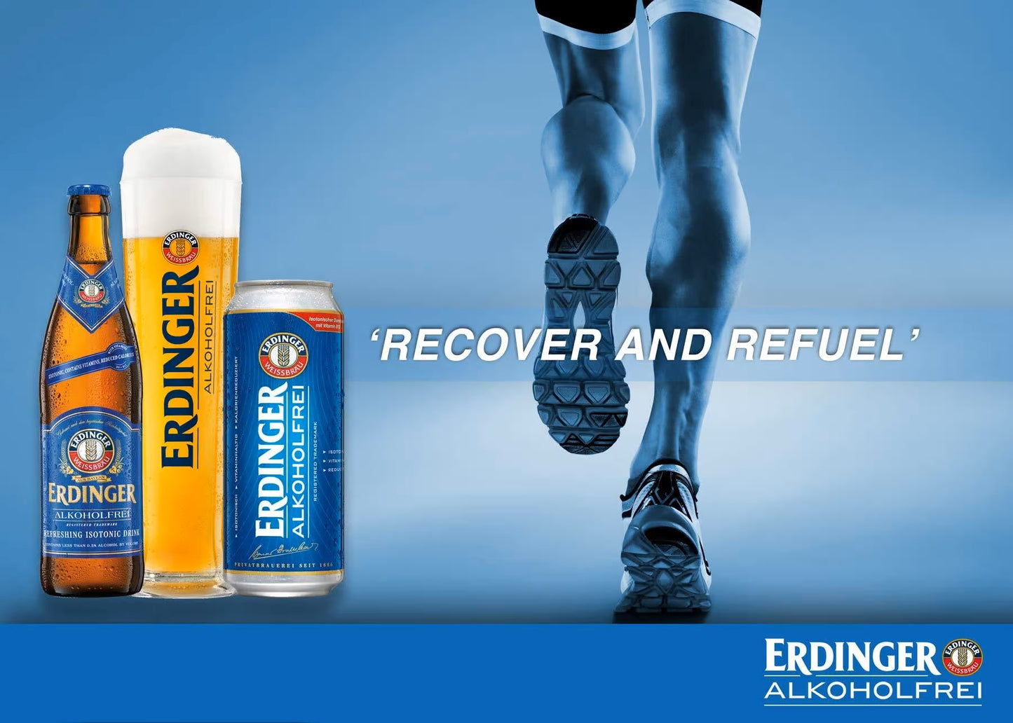 ERDINGER 0.0% – بيرة قمح أيزوتونية فاخرة بلا كحول 🍺⚡