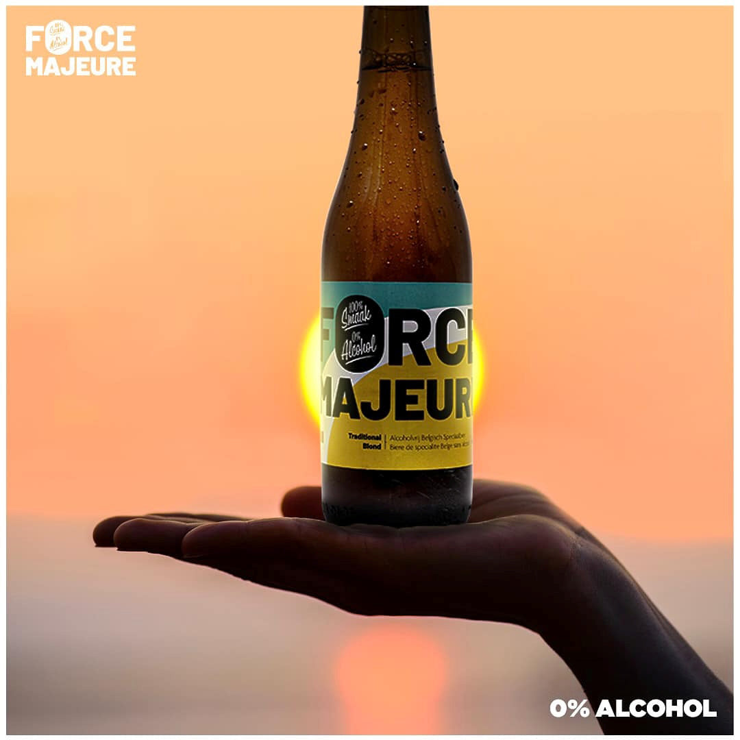 FORCE MAJEURE 0,0% - BIÈRE BLONDE BELGE ARTISANALE