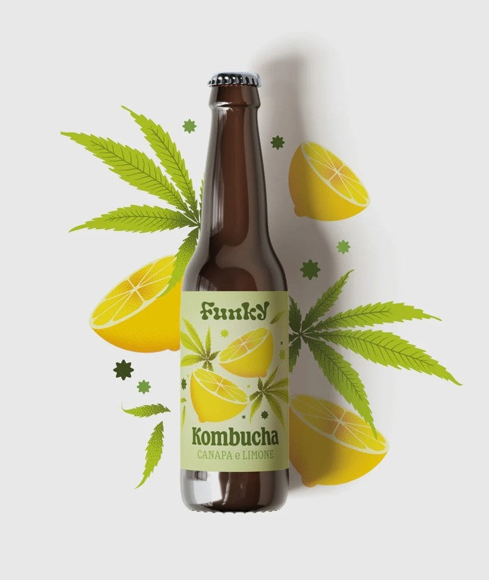 FUNKY KOMBUCHA CANAPA E LIMONE