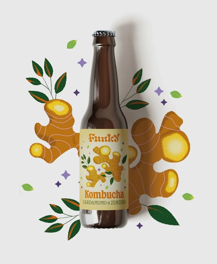 FUNKY KOMBUCHA - CARDAMOM AND GINGER