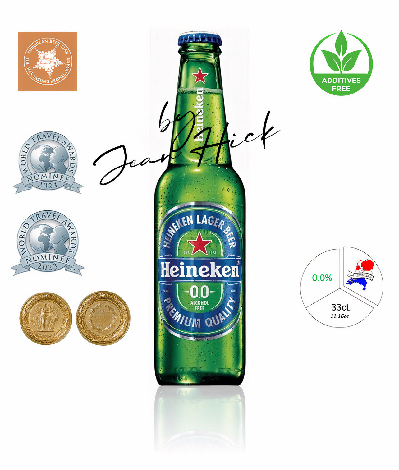 Heineken 0.0% – Bia Lager Cao Cấp