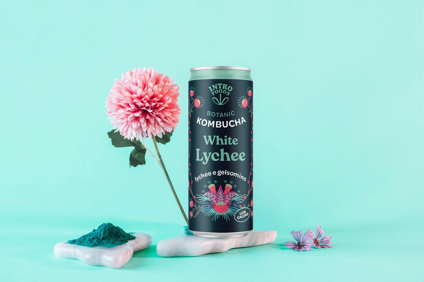 INTRO KOMBUCHA - WHITE LYCHEE AND JASMINE BIO CAN