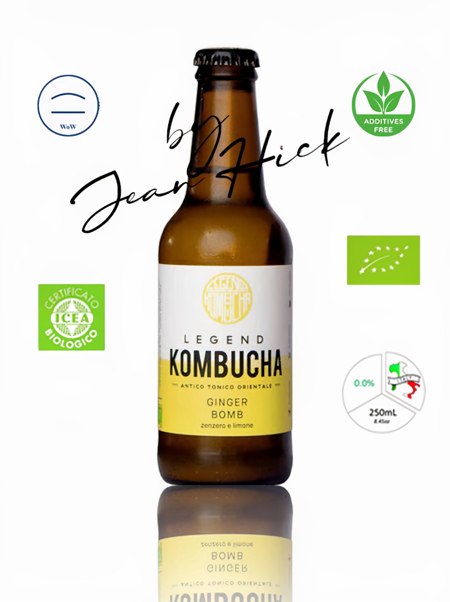 LEGEND KOMBUCHA - GINGER BOMB AND LEMON BOTTLE
