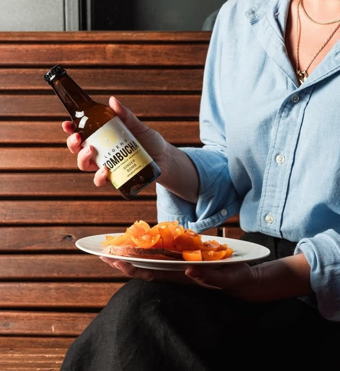 LEGEND KOMBUCHA - GINGER BOMB AND LEMON BOTTLE