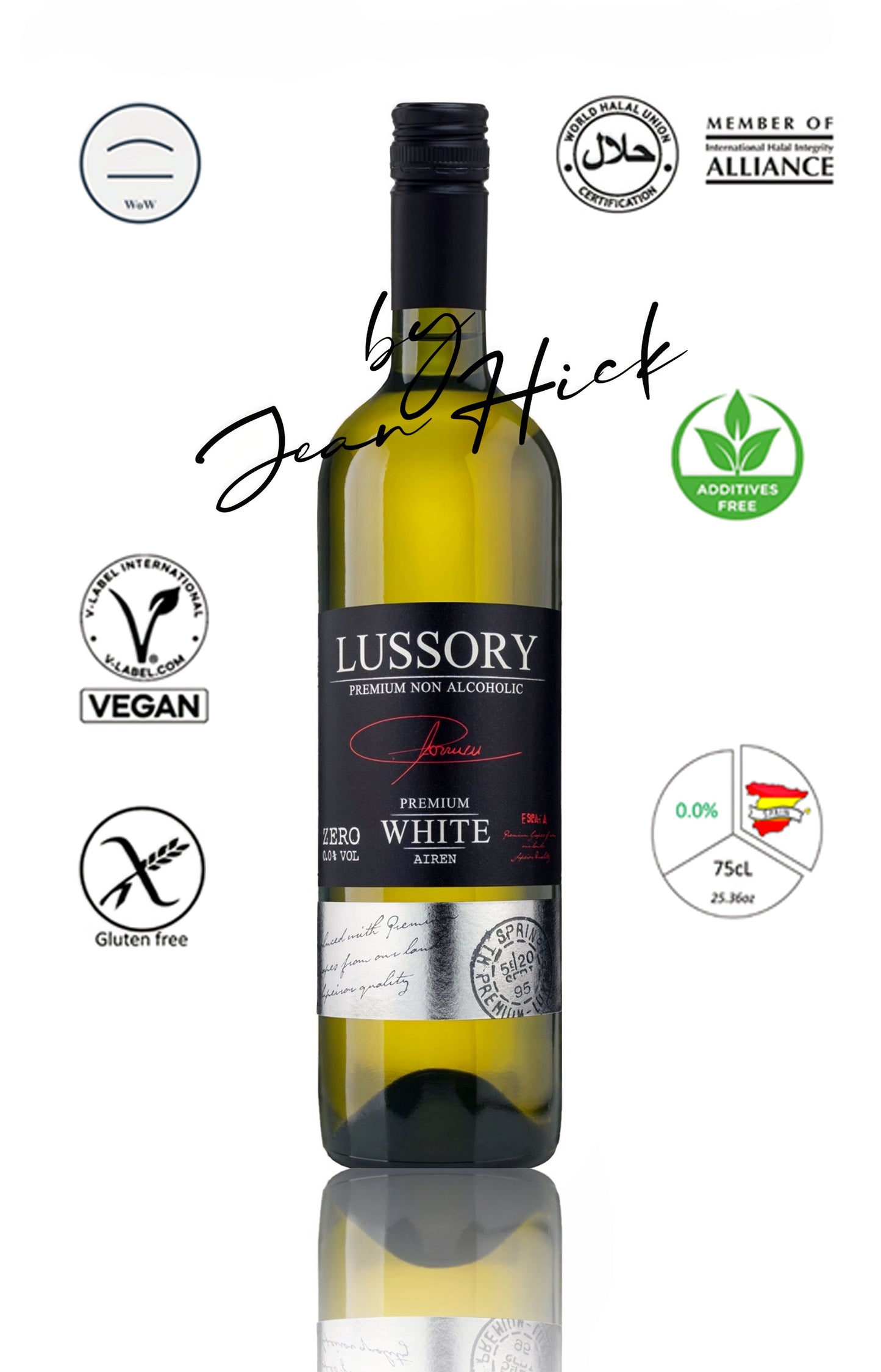 LUSSORY PREMIUM AIREN 0,0% - Vegan na still na puting alak