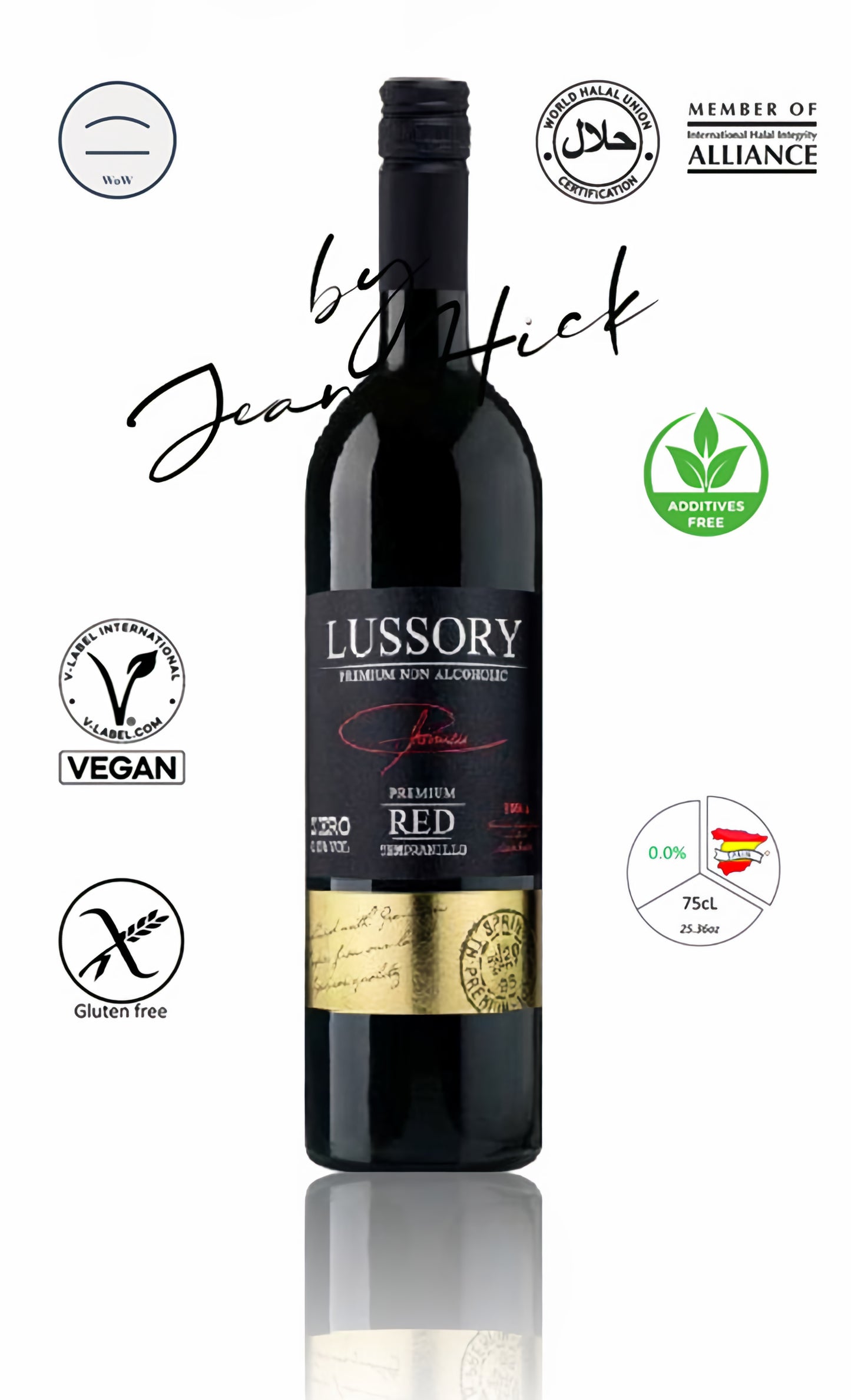 LUSSORY PREMIUM TEMPRANILLO 0,0% – 纯素 & 清真无酒精静态红葡萄酒