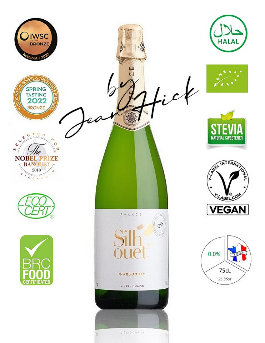 PIERRE CHAVIN SILHOUET' CHARDONNAY 0.0% - BIO VEGAN WHITE SPARKLING WINE