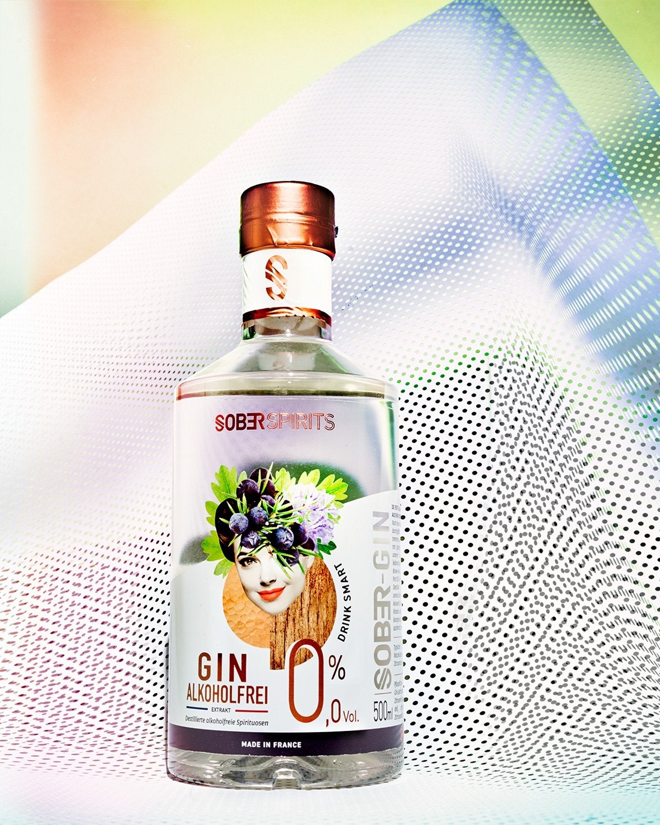 GINEBRA SOBER SPIRITS 0,0% CREADA A PARTIR DE AUTÉNTICA GINEBRA FRANCESA