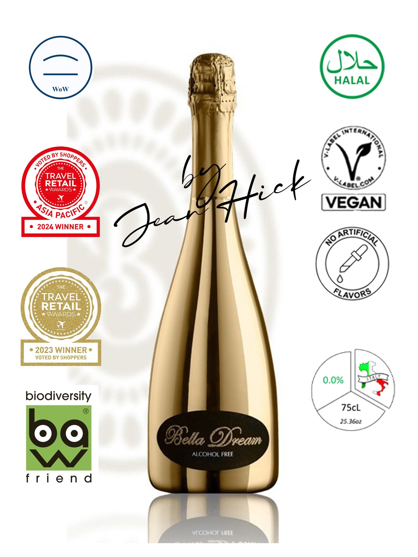 BELLA DREAM GOLD 0,0% - VINO BLANCO ESPUMOSO VEGANO