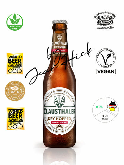 CLAUSTHALER 0,0% CERVEZA VEGANA LUPULIZADA EN SECO