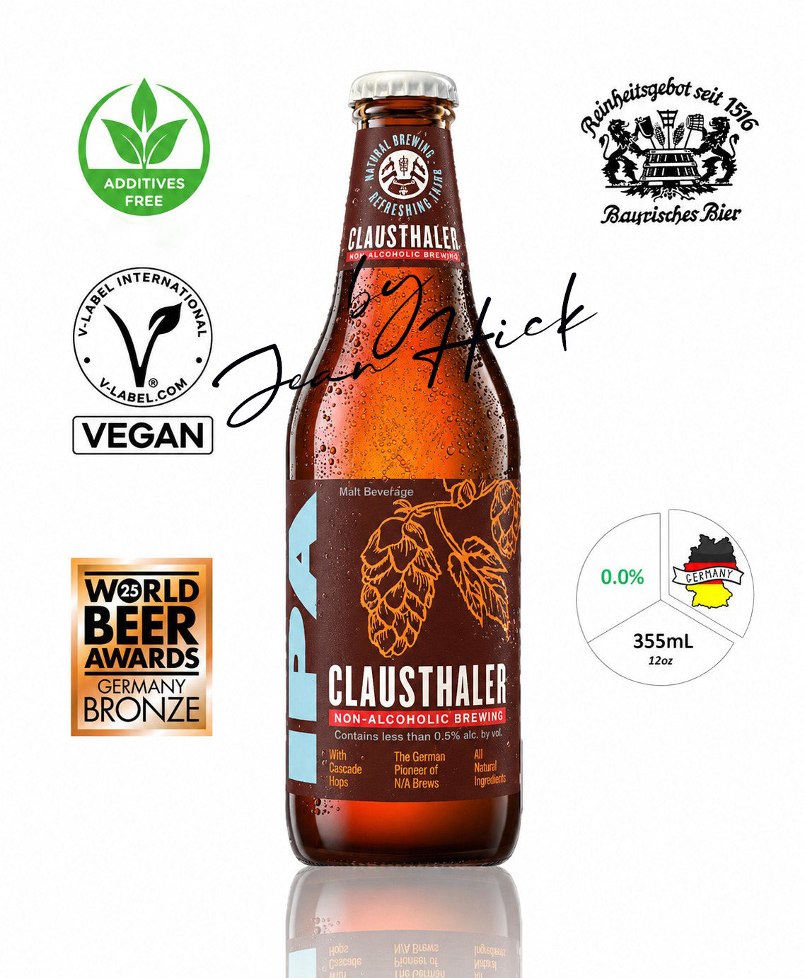 CLAUSTHALER 0,0% — bière ipa végane