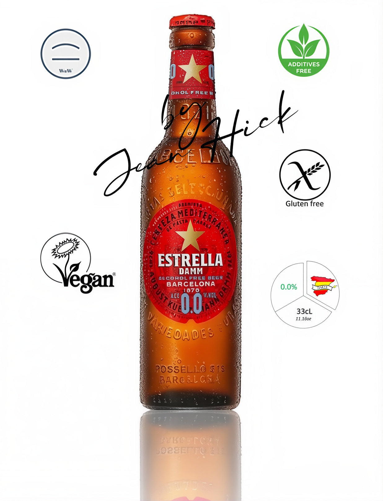 ESTRELLA DAMM 0,0% – CERVEZA LAGER ÁMBAR