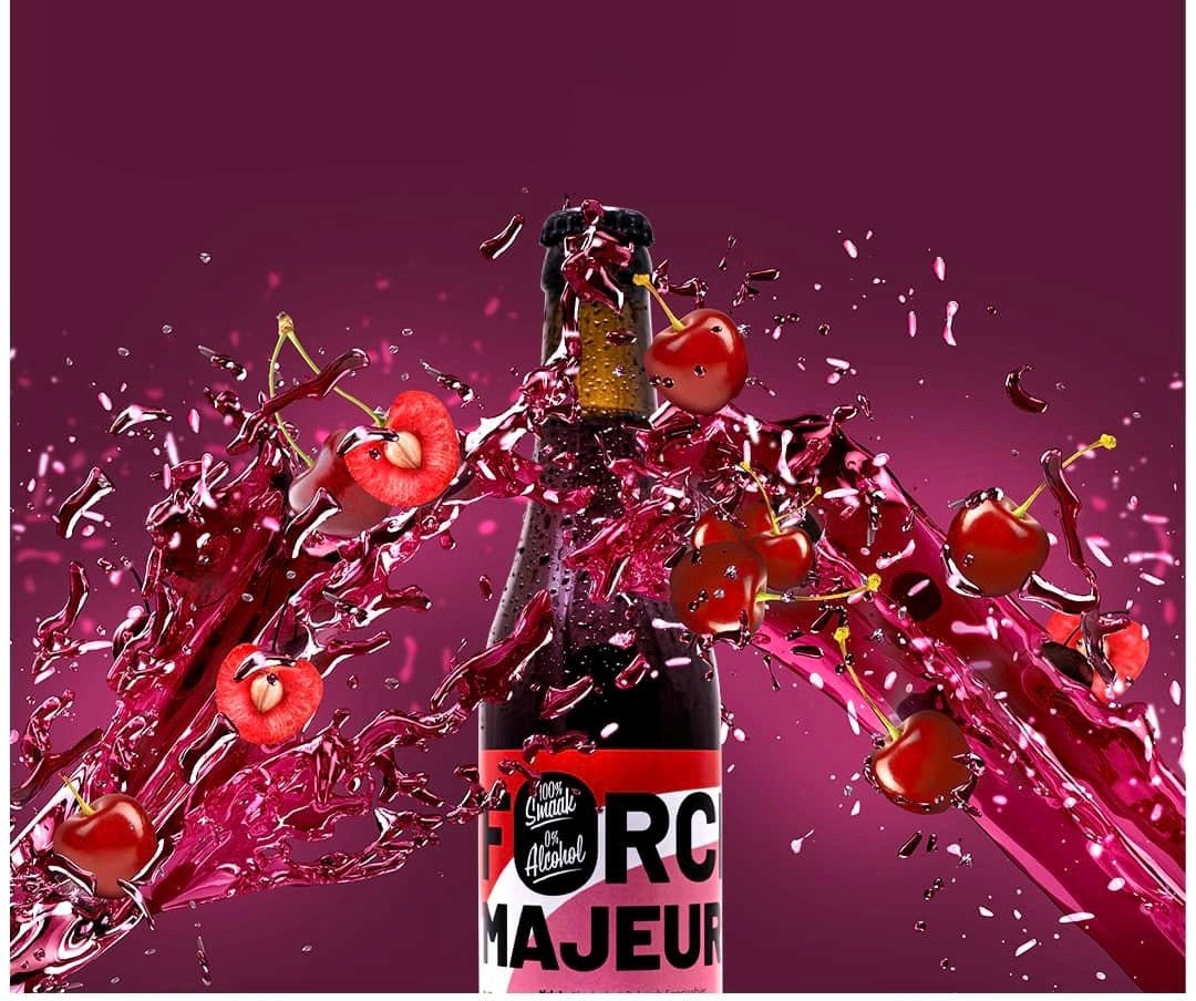 FORCE MAJEURE 0,0% - CERVEZA BELGA ARTESANAL DE CEREZA