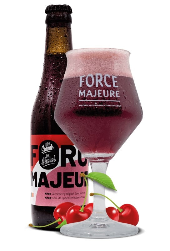 FORCE MAJEURE 0,0% - CERVEZA BELGA ARTESANAL DE CEREZA