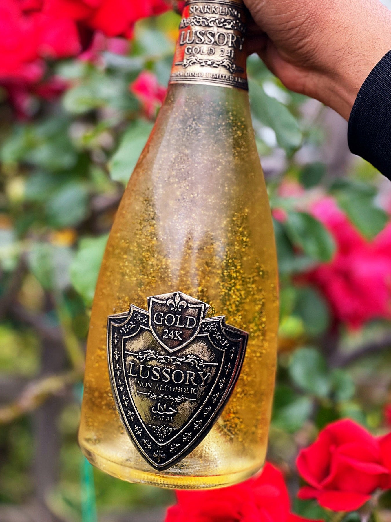 LUSSORY AVEC PAILLETTES DE PUR OR 24 CARATS 0,0% - VIN BLANC MOUSSEUX BRUT ÉDITION LIMITÉE