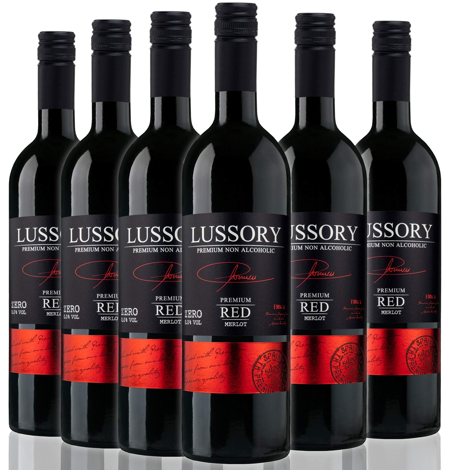 LUSSORY PREMIUM MERLOT 0,0% - VINO ROSSO FERMO VEGANO