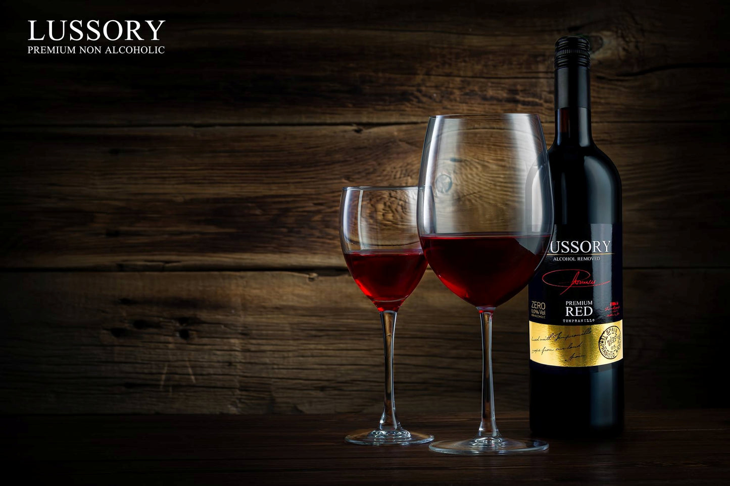 LUSSORY PREMIUM TEMPRANILLO 0,0% - VINO TINTO TRANQUILO VEGANO