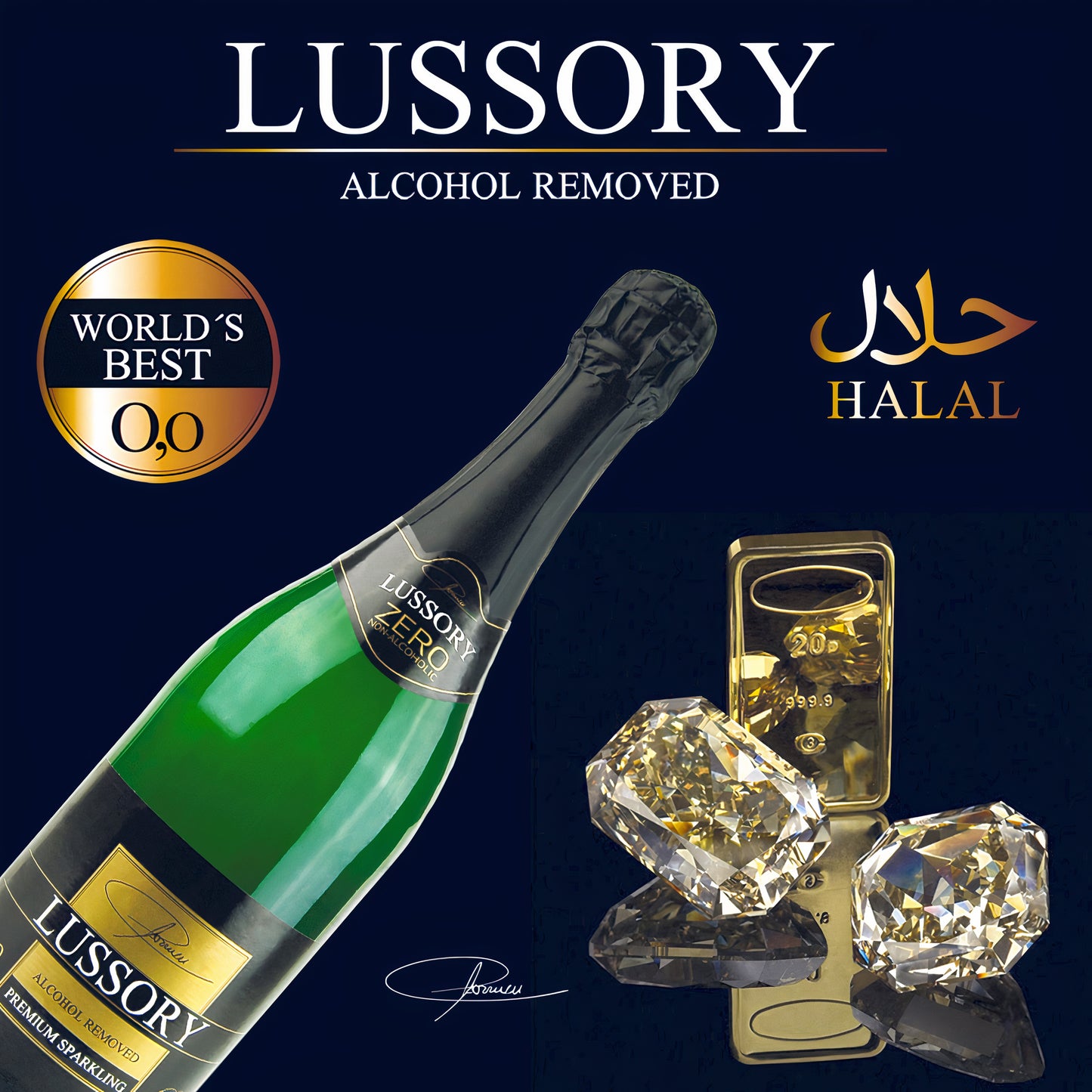 LUSSORY PREMIUM AIREN 0,0% - VIN BLANC MOUSSEUX BRUT VÉGAN