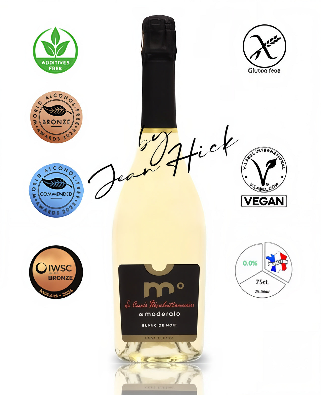 MODERATO° BLANC DE NOIR — cuvée révolutionnaire · fine bubbles