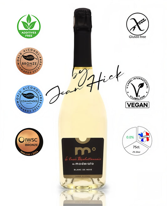 MODERATO° BLANC DE NOIR — cuvée révolutionnaire · fine bubbles