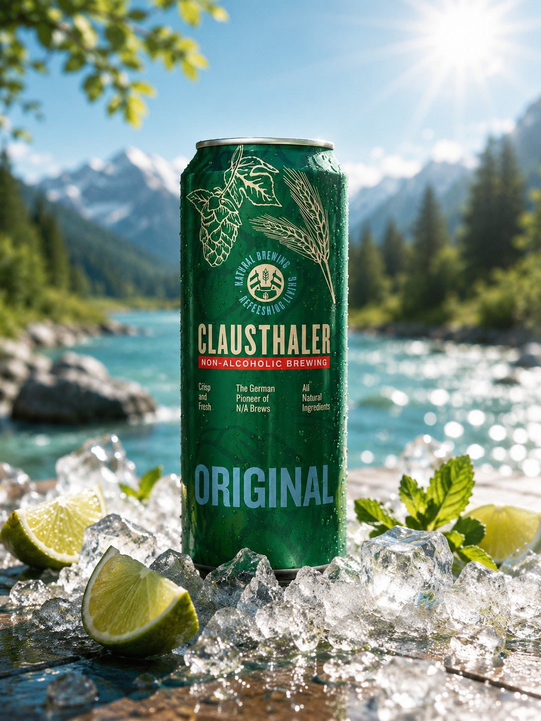 CLAUSTHALER 0.0% — vegan original beer 500mL can