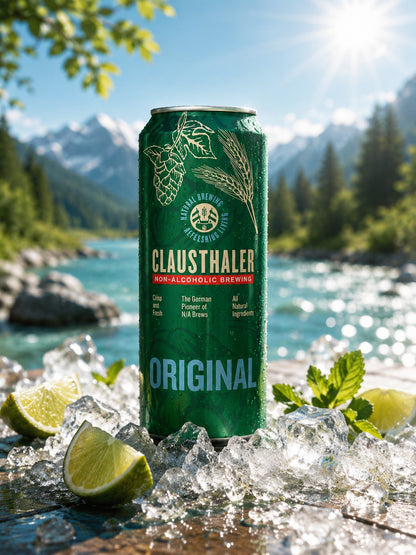 CLAUSTHALER 0.0% — vegan original beer 500mL can
