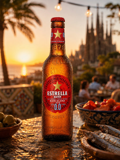 ESTRELLA DAMM 0,0% — amber lager bier