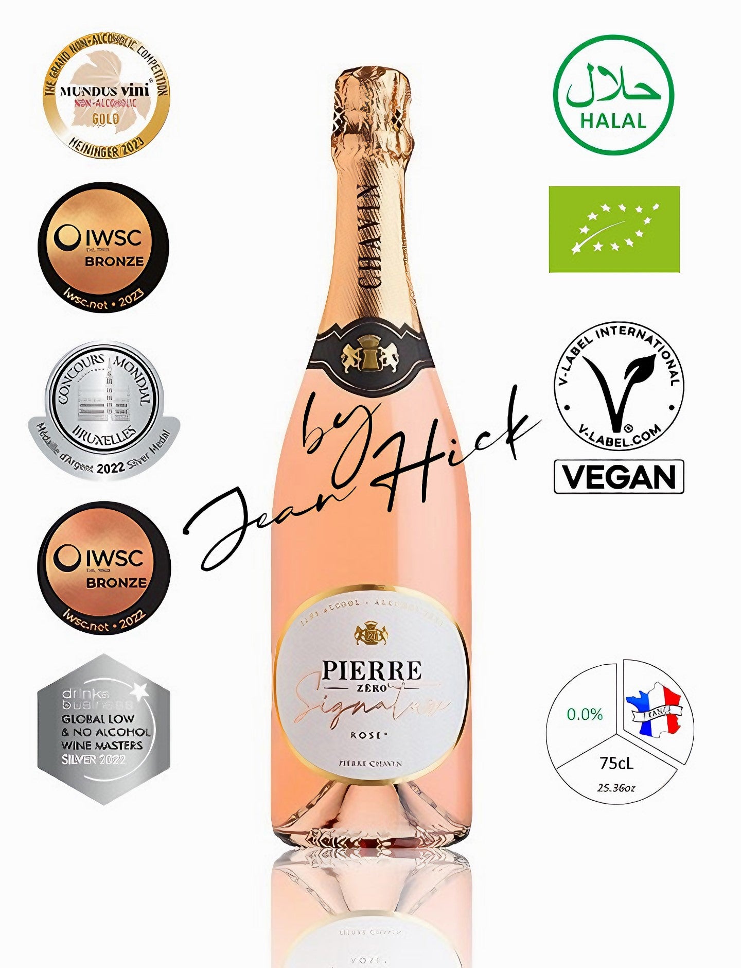 PIERRE ZÉRO SIGNATURE  0.0% - BIO VEGAN ROSÉ SPARKLING WINE