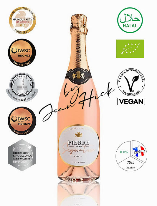 PIERRE ZÉRO SIGNATURE BOLLICINE ROSÉ BIO VEGAN 0.0%