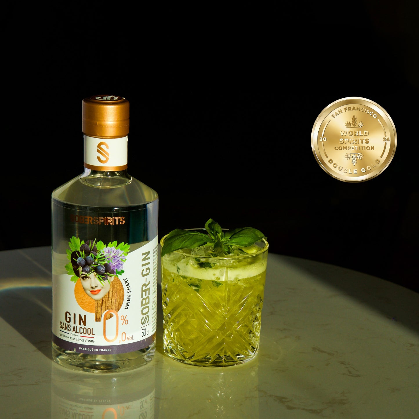 SOBER SPIRITS GIN 0.0% CRAFTED FROM REAL FRENCH GIN