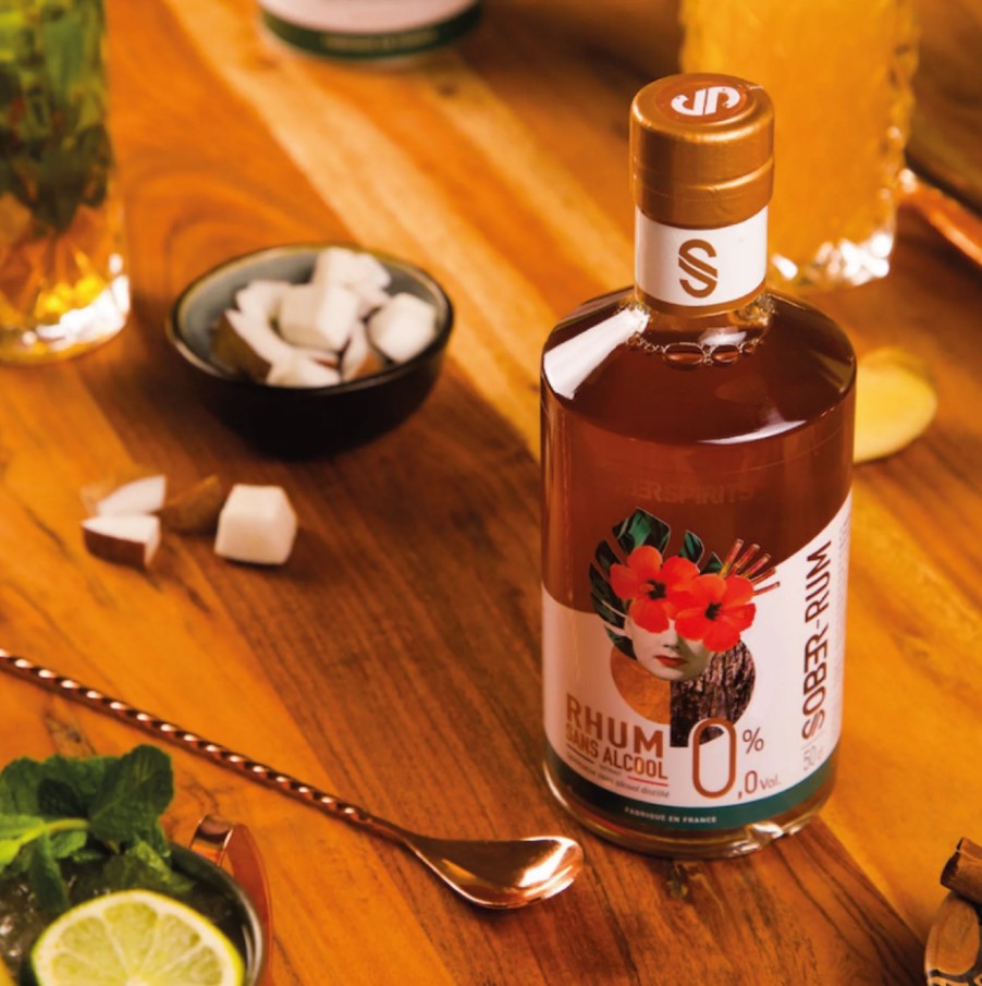 SOBER SPIRITS RUM 0.0% CRAFTED FROM AUTHENTIC FRENCH CARIBBEAN RUM