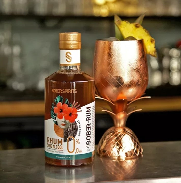 SOBER SPIRITS RUM 0,0% PRODOTTO CON RUM AUTENTICO DEI CARAIBI FRANCESI