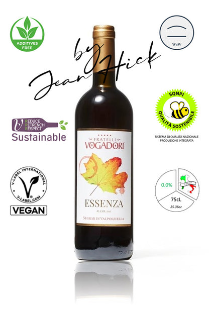 VOGADORI ESSENZA VALPOLICELLA 0.0% – অ্যালকোহলমুক্ত ভেগান শুকনো লাল ওয়াইন