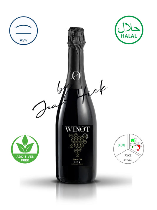 WINOT BIANCO DRY 0.0% - PREMIUM WHITE SPARKLING WINE FROM PIEDMONT